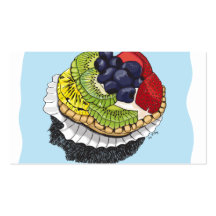 Fruit Tart Dessert Business Card Templates
