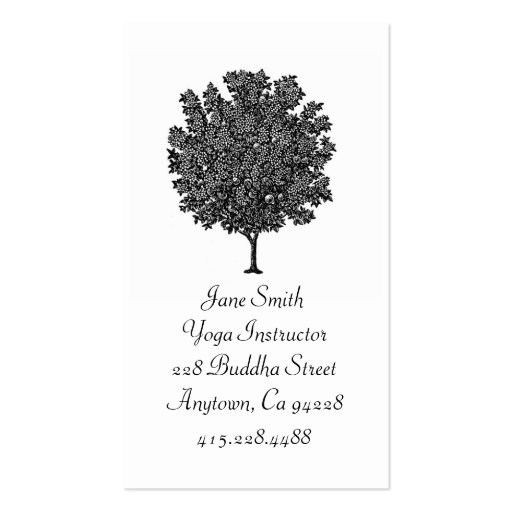 Fruit Tree Business Card (front side)