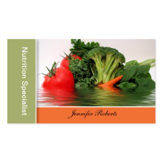 Fruit - Vegetable in Water Business Cards