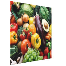FRUIT  VEGETABLES GALLERY WRAPPED CANVAS