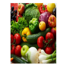 FRUIT & VEGETABLES POSTCARDS