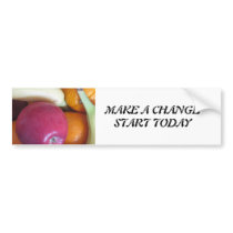 Fruit Vegetarian Bumper Sticker