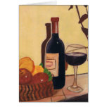 Fruit with wine card