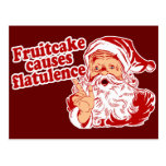 Fruitcake Causes Flatulence Post Card