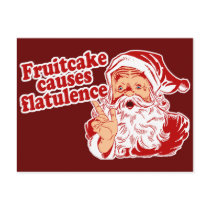 Fruitcake Causes Flatulence Post Card