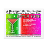 Fruitcake Christmas Martini Recipe Postcard
