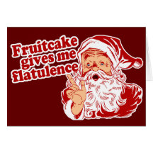 Fruitcake Flatulence Cards