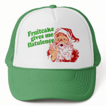 Fruitcake Makes Santa Fart Mesh Hat