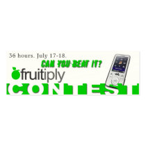 Fruitiply Contest business cards by sbcjrcom Fruitiply Contest business cards