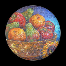 Fruits and Sunflower Painting Art - Multi magnets
