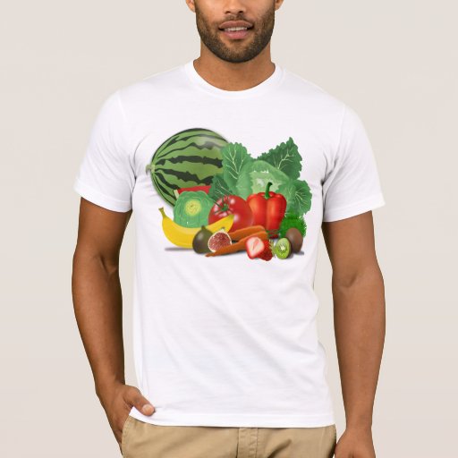 Fruits And Vegetables T Shirt Zazzle