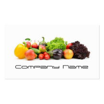 Fruits Vegetables / Healthy Life / Vegetarian Card Business Card Templates