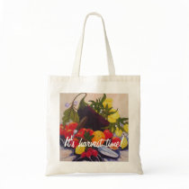 Fruits & Vegetables Medley Canvas Bags