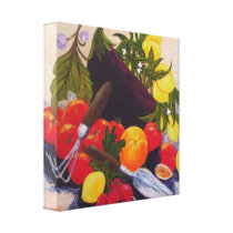 Fruits & Vegetables Medley Canvas Print