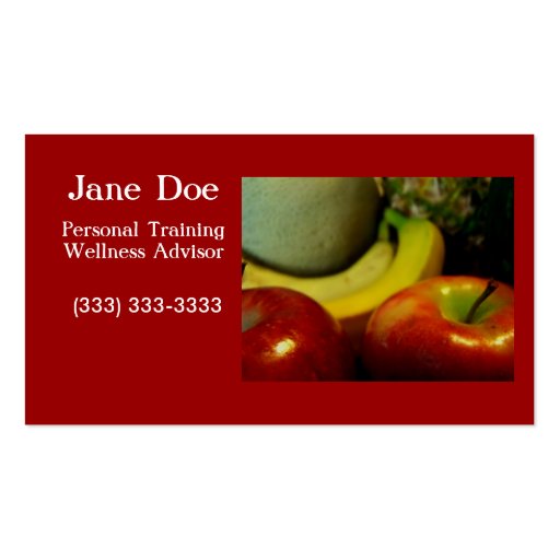 fruity2 business card (front side)