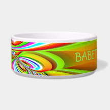 Fruity Abstract ~ Dog Bowl