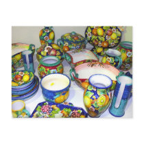 Fruity Ceramics from Sorrento(Italy) Postcard