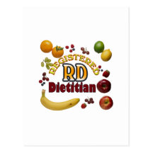 FRUITY RD REGISTERED DIETITIAN POSTCARDS