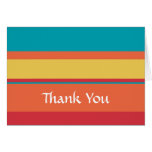 Fruity Tropical Tonal Stripes Card