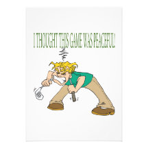 Frustrated Golfer Custom Invites