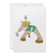 Frustrated Golfer Custom Invitation