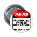 Frustrated Twirler Pinback Button