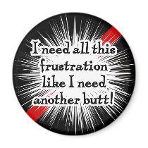 Frustration Black Magnet magnets