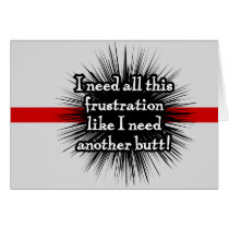 Frustration Light Card cards