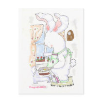 fry bunny postcard -