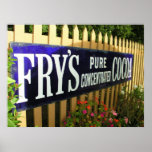 Fry's chocolate advertising poster
