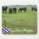 Fryslân Boppe Friesian Draft Horses Mousepad