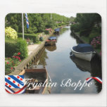 Fryslân Boppe Frisian Canal Boats Mousepad