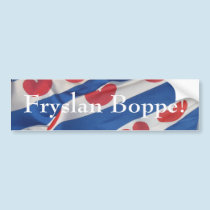 Fryslan Boppe Frisian Flag Bumper Sicker Friesland bumper stickers