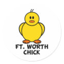 Ft. Worth Texas Chick stickers by chicktshirts8 Ft. Worth Texas Chick stickers