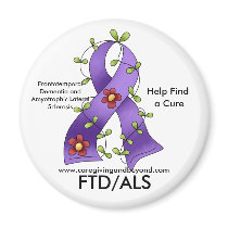 FTD/ALS Purple Ribbon Magnet by keptfree FTD/ALS Purple Ribbon Magnet
