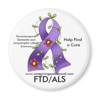FTD/ALS Purple Ribbon Magnet by keptfree