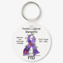 FTD, Frontotemporal Dementia Awareness Ribbon keychains