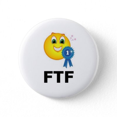 FTF First to Find Ribbon Geocaching Swag Pin