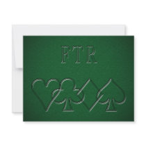 FTR - Flop, Turn, River Custom Invitations