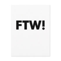 FTW! For The Win! postcards