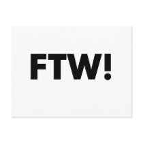 FTW! For The Win! postcards