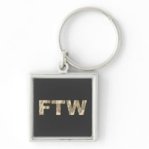 FTW in Desert Camo Keychain