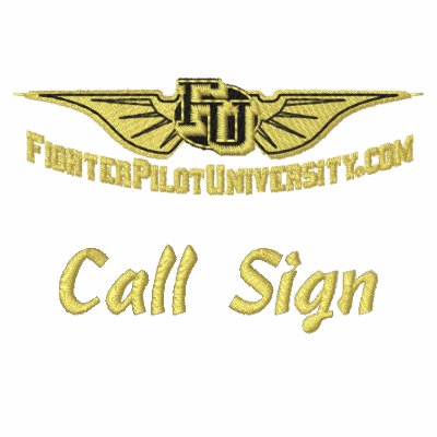 FU Embroidered Wings W/Call Sign Embroidered Shirts FU Embroidered Wings W/Call Sign Embroidered Shirts