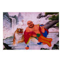 Fu Hu Luohan Print print