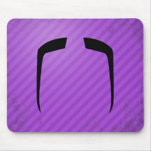 Fu Manchu Mustache Mousepad