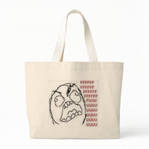 FU Rage Comic Tote Bags