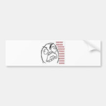 FU Rage Comic Bumper Stickers