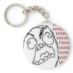FU Rage Comic Key Chain