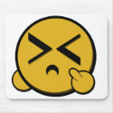 FU Smiley Mousepad by Cravemoor FU Smiley Mousepad