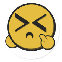 FU Smiley Sticker